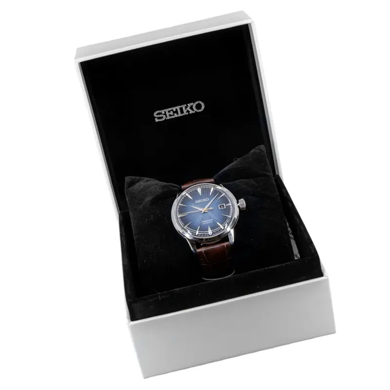 Seiko Presage Automatic 'Midnight Blue' Blue Dial Men's Watch- SRPK15J1